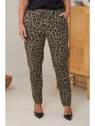 Curvy Lady Spodnie w kolorze oliwkowo-brązowym rozmiar: 40/42. Brązowe spodnie materiałowe Curvy Lady, bez wzorów, z bawełny, klasyczne, z standardowym stanem. Za 161.95 zł.