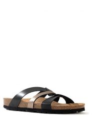 Sunbay Klapki "Albury" w kolorze czarno-złotym rozmiar: 38. Czarne klapki Sunbay, bez wzorów, klasyczne, z otwartym noskiem, bez obcasa, bez zapięcia. Za 141.85 zł.