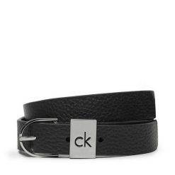 Pasek Damski Calvin Klein. Czarne paski Calvin Klein, bez wzorów. Za 199.99 zł.