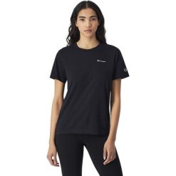 Koszulka sportowa damska Champion SS Tee. Czarne t-shirty sportowe Champion, l, bez wzorów, bez ramiączek. Za 135.82 zł.