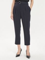 Boss Spodnie materiałowe Tapiah 50490037 Granatowy Regular Fit. Niebieskie spodnie materiałowe Boss, bez wzorów, z materiału. Za 949.99 zł.