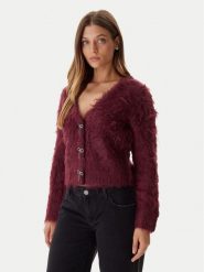 Guess Kardigan W5BR91 Z3JI2 Bordowy Relaxed Fit. Czerwone swetry Guess, m, z aplikacjami, z syntetyku, bez ramiączek. Za 469.99 zł.