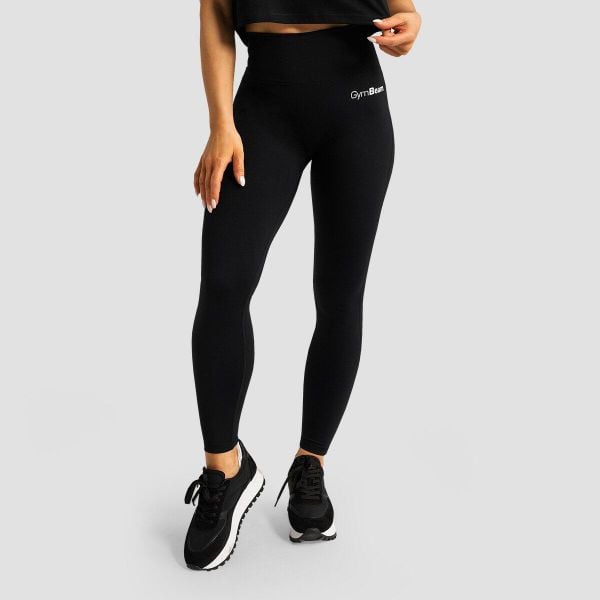 Legginsy GymBeam Limitless. Czarne legginsy GYMBEAM, bez wzorów, sportowe. Za 139.99 zł.