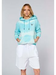 Chiemsee Bluza w kolorze błękitnym rozmiar: M. Niebieskie bluzy Chiemsee, m, bez wzorów, z bawełny, bez ramiączek, z kapturem. Za 150.72 zł.