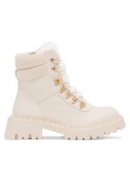 DeeZee Botki Dijana WS6200-01 Beżowy. Brązowe botki DeeZee, bez wzorów, z materiału, bez obcasa, na płaskiej podeszwie, bez zapięcia. Za 139.99 zł.