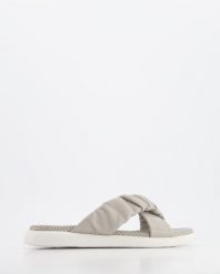 SZARE KLAPKI 221511 GRAY. Szare klapki Venezia, bez wzorów, ze skóry, bez obcasa, bez zapięcia. Za 99.00 zł.