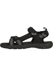 Damskie sandały turystyczne Whistler Primrose. Czarne sandały WHISTLER, bez wzorów, z materiału, eleganckie, bez obcasa, bez zapięcia. Za 193.50 zł.