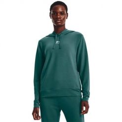 Bluza sportowa damska Under Armour 1369855722. Zielone bluzy z kapturem Under Armour, s, bez wzorów, z kapturem. W wyprzedaży za 209.80 zł.