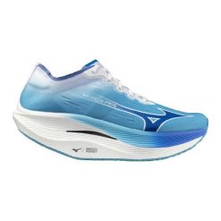 Buty do biegania Mizuno Wave Rebellion Pro 2 Niebieskie. Niebieskie buty do biegania Mizuno, bez wzorów, bez zapięcia, do biegania, mizuno wave. Za 989.99 zł.