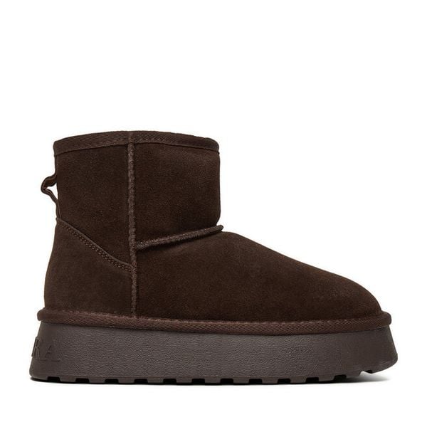 Śniegowce Badura. Brązowe śniegowce Badura, bez wzorów, bez zapięcia. Za 229.99 zł.