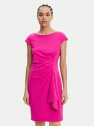 DKNY Sukienka koktajlowa DD5AC20B Różowy Slim Fit. Czerwone sukienki DKNY, bez wzorów, z syntetyku, wizytowe, bez kołnierzyka, bez ramiączek. Za 409.99 zł.