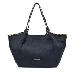 Torebka LOVE MOSCHINO. Niebieskie shopper bag Love Moschino, bez wzorów, bez dodatków. Za 1,029.00 zł.
