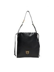PINKO Torebka Slouchy Classic Bag AI 25-26 PLTT 104359 A0QO Czarny. Czarne torebki klasyczne Pinko, bez wzorów, ze skóry, bez dodatków. Za 1,649.00 zł.