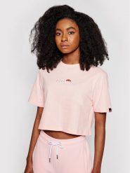 Ellesse T-Shirt Fireball SGB06838 Różowy Loose Fit. Czerwone t-shirty Ellesse, bez wzorów, z bawełny, bez kołnierzyka, bez ramiączek. Za 79.99 zł.