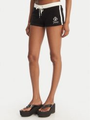 Juicy Couture Szorty sportowe Applique Terry JCWHS126315 Czarny Slim Fit. Czarne szorty sportowe Juicy Couture, bez wzorów, z bawełny. Za 239.99 zł.