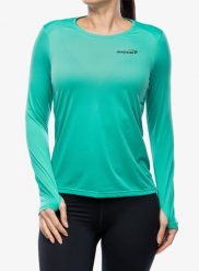 Bluza szybkoschnąca damska Inov-8 Performance Long Sleeve. Zielone bluzy Inov-8, l, bez wzorów, z poliesteru, bez ramiączek, bez kaptura. Za 101.19 zł.