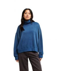 Bluza dla Kobiety FOX RIVER Niebieski. Niebieskie bluzy Quiksilver, m, bez wzorów, z bawełny, bez kaptura, na golfa. Za 339.99 zł.