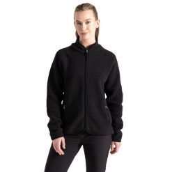 Bluza Polarowa Damska Excursion. Czarne bluzy z kapturem Dare 2b, l, bez wzorów, z materiału, bez kaptura, trekkingowe. Za 298.99 zł.