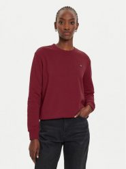 Calvin Klein Jeans Bluza Embro Badge J20J223085 Czerwony Regular Fit. Czerwone bluzy Calvin Klein Jeans, s, bez wzorów, z bawełny, bez kaptura. Za 369.99 zł.