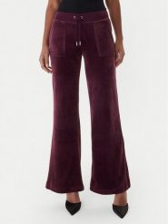 Juicy Couture Spodnie dresowe Layla JCSEBJ001 Bordowy Flared Leg. Czerwone spodnie dresowe Juicy Couture, bez wzorów, z dresówki. Za 349.99 zł.