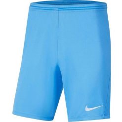 Spodenki dla dzieci Nike Dry Park III NB K jasnoniebieskie BV6865 412. Niebieskie szorty Nike, bez wzorów, sportowe. Za 59.00 zł.
