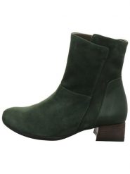 Think! Skórzane botki "Delicia" w kolorze zielonym rozmiar: 36,5. Zielone botki Think!, bez wzorów, eleganckie, bez obcasa, bez zapięcia. Za 308.18 zł.