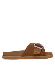 Gant Klapki 32503313 Brązowy. Brązowe klapki Gant, bez wzorów, ze skóry, bez obcasa, bez zapięcia. Za 409.99 zł.