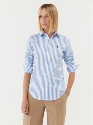 Polo Ralph Lauren Koszula 211910741002 Niebieski Regular Fit. Niebieskie koszule Polo Ralph Lauren, bez wzorów, z bawełny, bez kołnierzyka, bez ramiączek. Za 699.99 zł.
