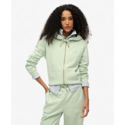 Bluza z kapturem z zamkiem Essential Logo Hb. Zielone bluzy z kapturem Superdry, bez wzorów, z kapturem. W wyprzedaży za 273.95 zł.