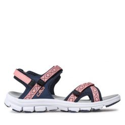 Sandały CMP. Czerwone sandały CMP, bez wzorów, sportowe, bez obcasa, bez zapięcia. Za 199.99 zł.
