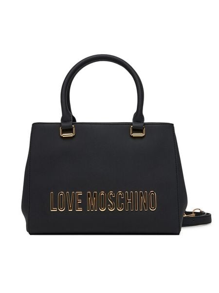 LOVE MOSCHINO Torebka JC4022PP1NKD0000 Czarny. Czarne torebki klasyczne Love Moschino, bez wzorów, ze skóry, bez dodatków. Za 759.99 zł.