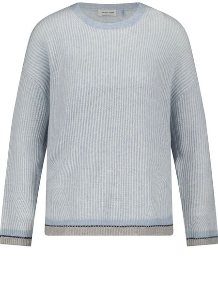 Gerry Weber Sweter w kolorze błękitnym rozmiar: 38. Niebieskie swetry Gerry Weber, bez wzorów, ze splotem, bez ramiączek. Za 117.73 zł.