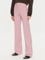 PINKO Spodnie materiałowe Hulka 100054 A0HM Różowy Regular Fit. Czerwone spodnie materiałowe Pinko, bez wzorów, z materiału. Za 799.99 zł.
