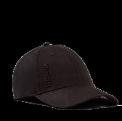 Czapka z daszkiem WINGS UNLEASH BLACK. Czarne czapki z daszkiem Wings, bez wzorów, z bawełny, eleganckie. Za 49.90 zł.