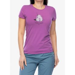 Koszulka wspinaczkowa damska E9 Paradise. Fioletowe t-shirty sportowe E9, bez wzorów, bez ramiączek. Za 156.99 zł.