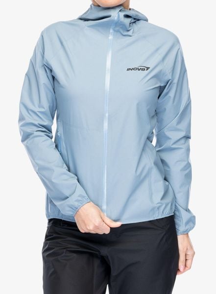 Kurtka przeciwdeszczowa damska Inov-8 Stormshell FZ V2. Niebieskie kurtki do biegania Inov-8, m, bez wzorów, z materiału, bez kaptura, do biegania. Za 599.99 zł.