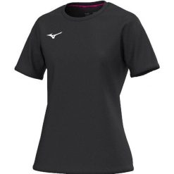Koszulka damska Mizuno Team. Czarne t-shirty sportowe Mizuno, bez wzorów, bez ramiączek, na fitness i siłownię. Za 131.00 zł.