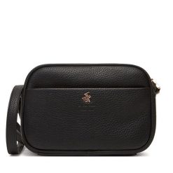Torebka Beverly Hills Polo Club. Czarne listonoszki Beverly Hills Polo Club, bez wzorów, bez dodatków. Za 179.99 zł.