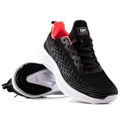 Wygodne buty sportowe DK czarne. Czarne buty treningowe bez wzorów, bez zapięcia. Za 181.89 zł.
