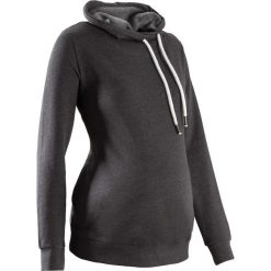 Bluza ciążowa z dużym kołnierzem bonprix antracytowy melanż. Bluzy marki INOVIK. Za 79.99 zł.