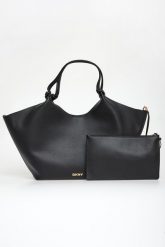 Torebka maxi shopper DKNY. Shopper bag DKNY, bez wzorów, bez dodatków. W wyprzedaży za 559.20 zł.