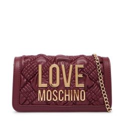 Torebka LOVE MOSCHINO. Czerwone kopertówki Love Moschino, bez wzorów, wizytowe, bez dodatków. Za 669.99 zł.