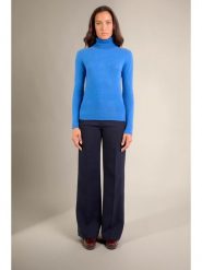 Perfect Cashmere Kaszmirowy golf w kolorze niebieskim rozmiar: L. Niebieskie swetry Perfect Cashmere, l, bez wzorów, z kaszmiru, bez ramiączek. Za 347.99 zł.