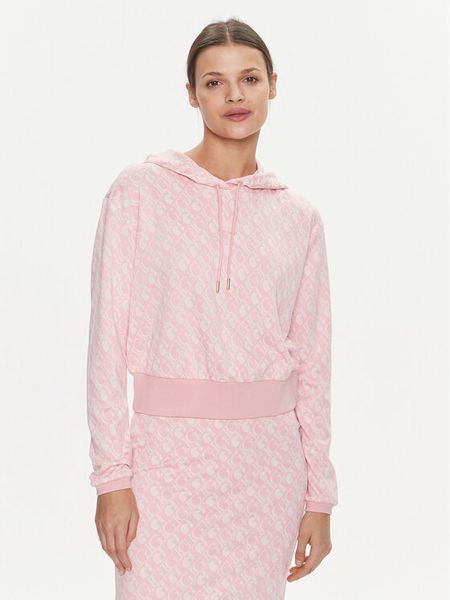 Guess Bluza Gl Logo V4RQ13 KC2X2 Różowy Regular Fit. Czerwone bluzy Guess, xs, z aplikacjami, z syntetyku, bez ramiączek, bez kaptura. Za 269.99 zł.