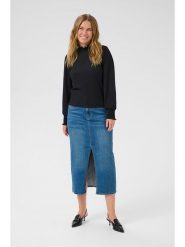 Kaffe Bluzka w kolorze czarnym rozmiar: XXL. Czarne bluzki Kaffe, xxl, bez wzorów, bez kołnierzyka, bez ramiączek. Za 52.42 zł.