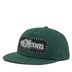 Czapka z daszkiem Volcom. Zielone czapki z daszkiem Volcom, bez wzorów. Za 99.99 zł.