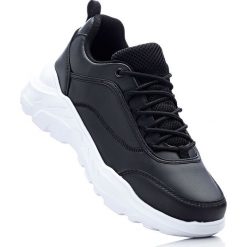 Sneakersy na podeszwie platformie bonprix czarny. Buty sportowe lifestyle marki bonprix. Za 69.99 zł.