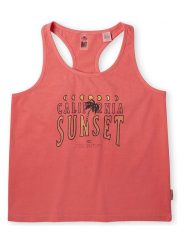 O`Neill Top "Sunrise" w kolorze czerwonym rozmiar: 176. Czerwone topy bez wzorów, z bawełny, bez kołnierzyka, bez ramiączek. Za 30.85 zł.