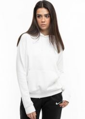 Bluza sportowa damska Nike Wmns Park 20 Fleece. Białe bluzy z kapturem Nike, m, bez wzorów, z bawełny, z kapturem, na fitness i siłownię. Za 192.99 zł.
