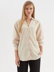 JDY Koszula 15292575 Szary Regular Fit. Brązowe koszule JDY, l, bez wzorów, bez kołnierzyka, bez ramiączek. Za 99.99 zł.